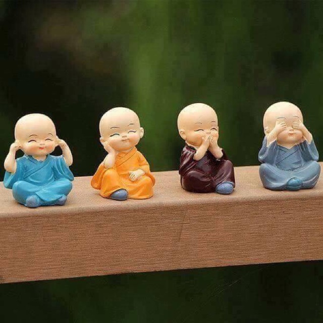 Set 4 tượng Phật 4 không