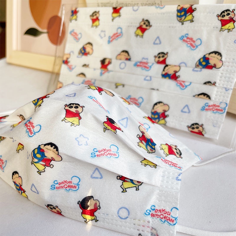 Bộ 10 Bút Chì Màu 3 Lớp Hình Shin-chan / Cậu Bé Bút Chì / Thỏ Stella Lou Kirby Cinnamoroll My Melody Kirby Stitch