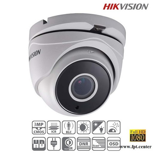 Camera HD TVI 3mp  DS-2CE56F1T-ITM -Hàng chính hãng