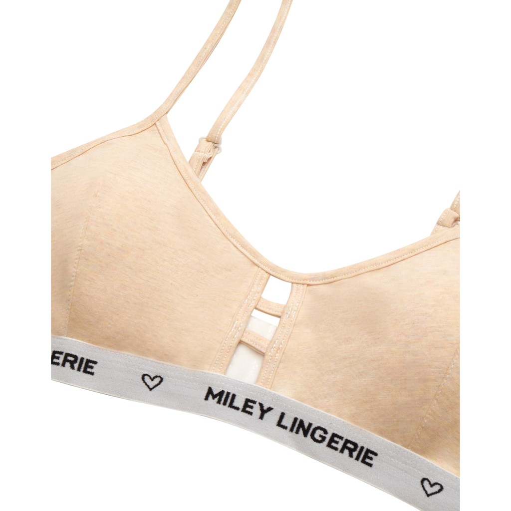 Áo Ngực Thể Thao Nữ Melange Đan Trước Active Miley Lingerie Màu Da BRM09043