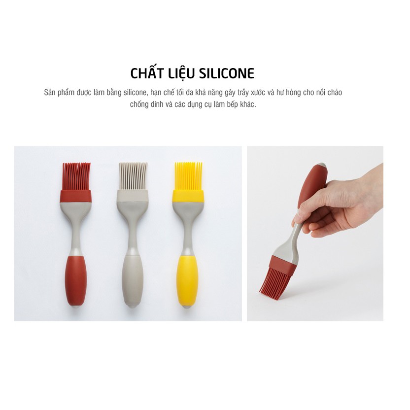 Cọ quét dầu cọ phết dầu Lock&amp;Lock bằng silicone chịu nhiệt LOL126