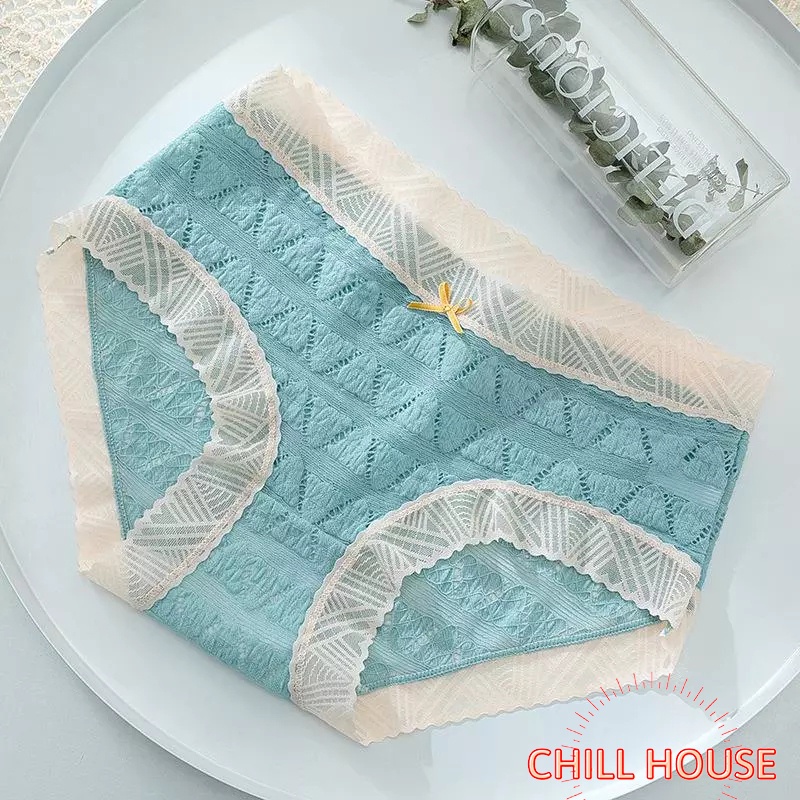 Quần lót nữ - quần lót cotton mềm mịn hoạ tiết hình tam giác 129 CHILL HOUSE