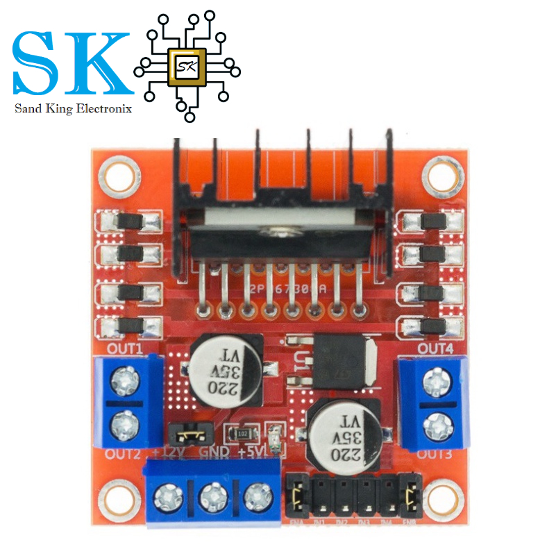 Mạch điều khiển Động cơ DC L298 - Mạch cầu H L298N PWM - module điều khiển Động cơ DC L298