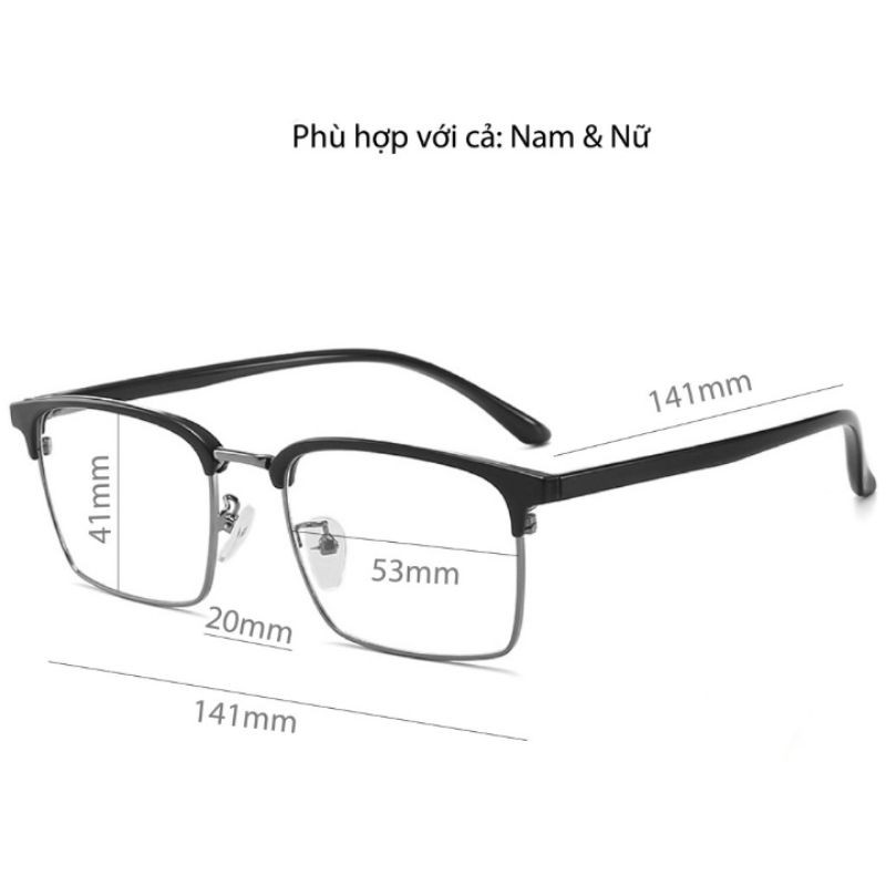 GỌNG KÍNH CẬN VUÔNG KIM LOẠI HÀN QUỐC | BigBuy360 - bigbuy360.vn