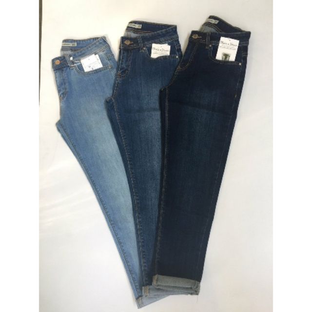 Quần Jean baggy trơn 9 tấc chất và đẹp - jean111stravarius