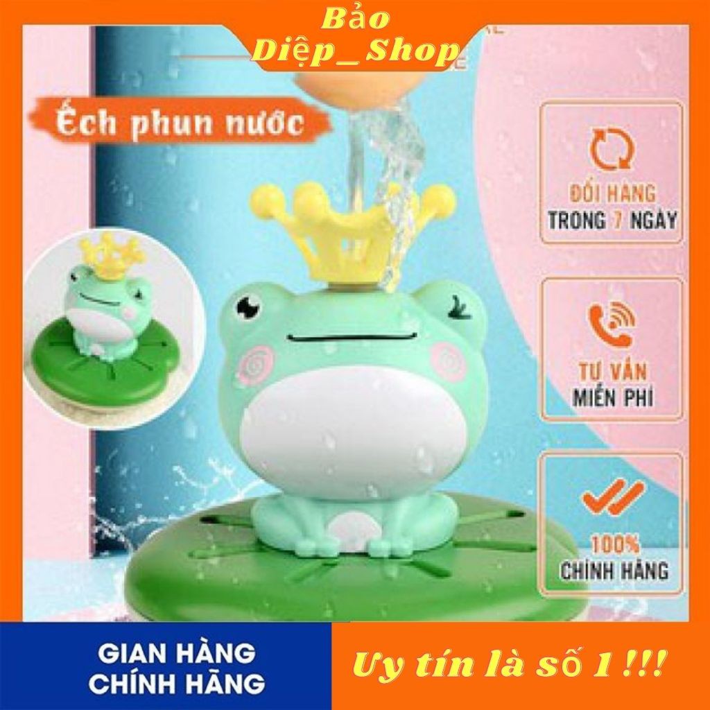 Ếch phun nước,đồ chơi nhà tắm phun nước cho trẻ nhỏ chạy bằng pin với 5 đầu phun thay đổi.