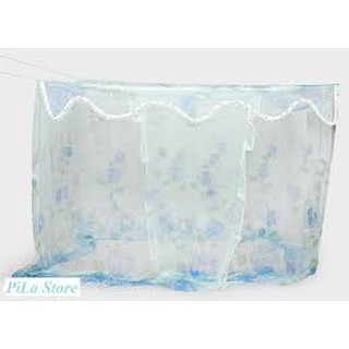 XÃ HÀNG GIÁ SIÊU RẺ Mùng ngủ in bông có cửa 1m6*2m