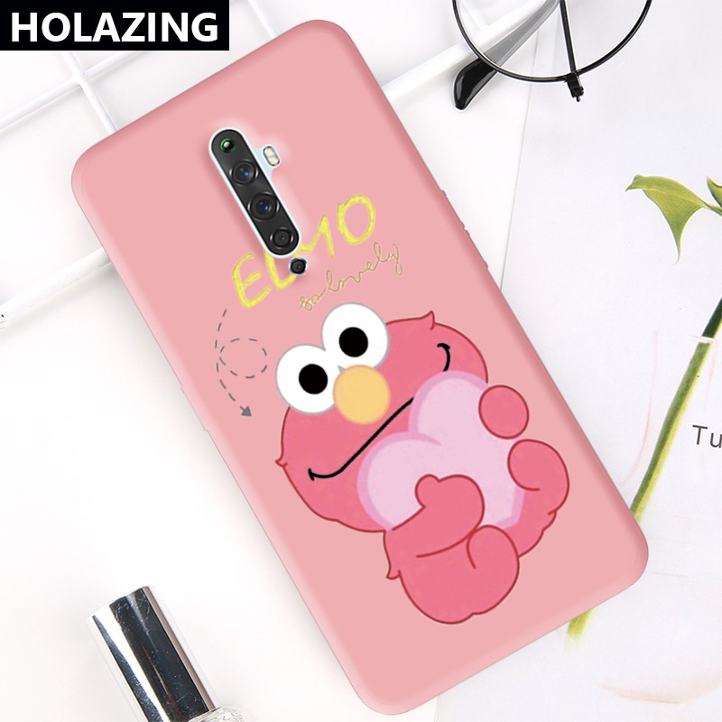 Ốp điện thoại họa tiết Elmo cho OPPO Reno2 Z F Reno 5 Pro 10x zoom Reno4 Z 5G 3 Ace F11 Pro F9