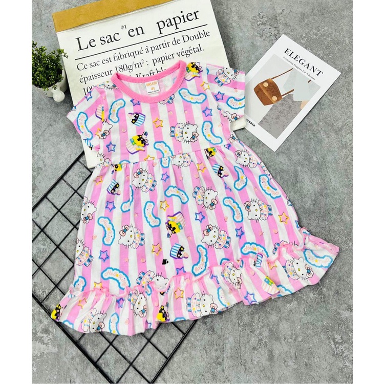 Váy bé gái thun cotton váy hè bé gái -sỉ quần áo trẻ em hcm pikakids