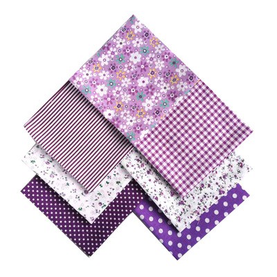 Set 7 Tấm Vải cotton 25cmx25cm Họa Tiết Hoa Tự May Vá