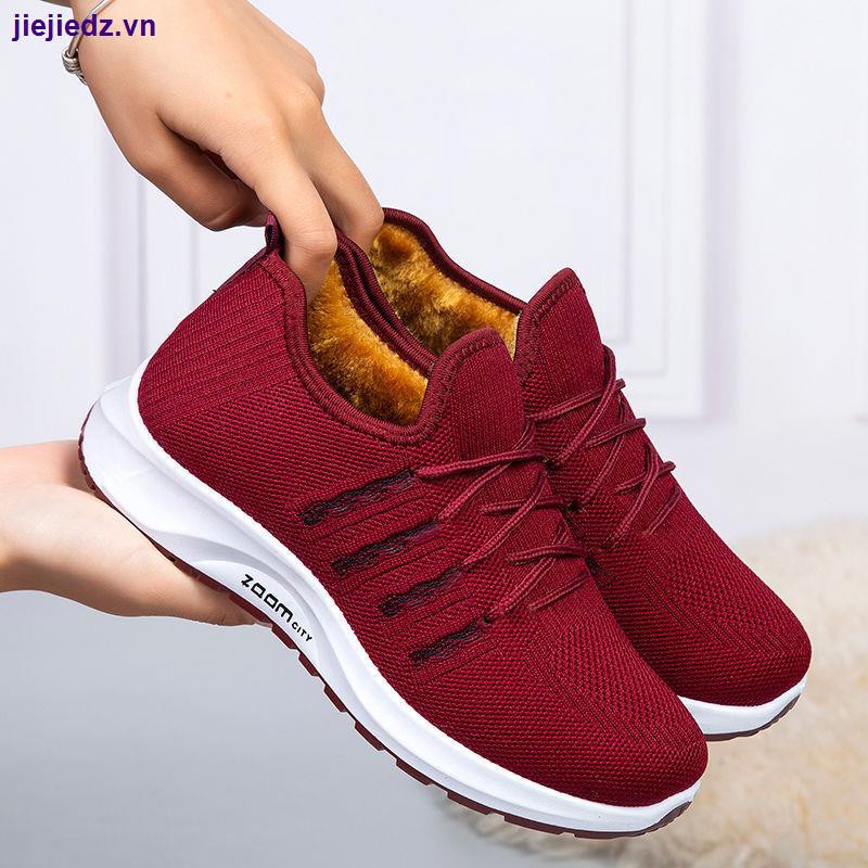 Giày thể thao cotton chống trượt thời trang mùa đông trẻ trung cho nữ