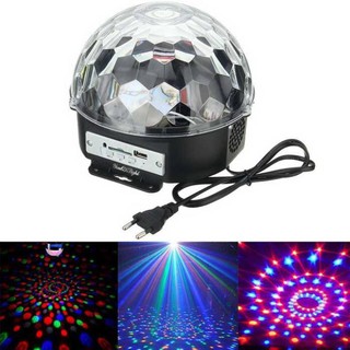 Đèn led quả cầu vũ trường xoay cảm ứng USB điều khiển bằng khiển từ xa