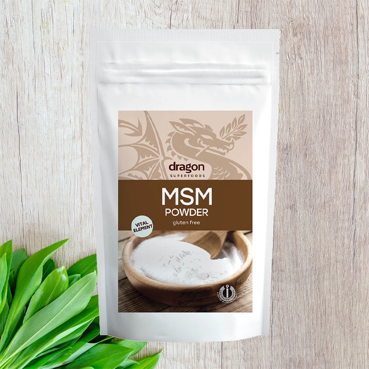 Bột lưu huỳnh MSM hữu cơ Dragon Superfoods 200g - MSM Powder