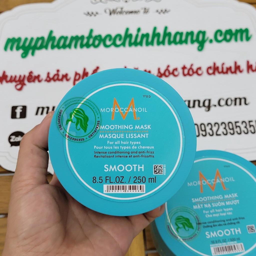 MẶT NẠ SUÔN MƯỢT MOROC SMOOTHING MASK 250ML -500ml hoặc mặt nạ phục hồi Repair 250ml