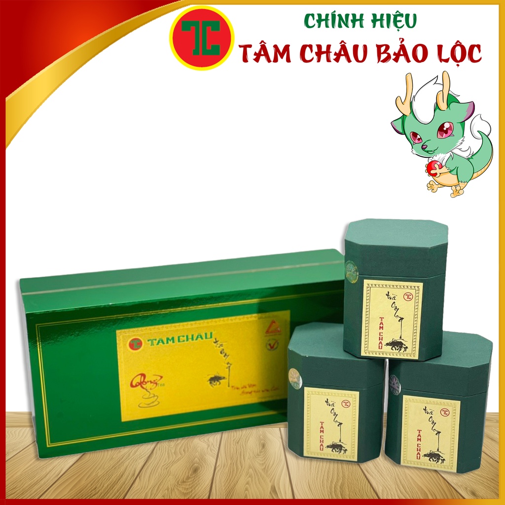 Hộp Trà Biếu Oolong THUẦN XANH 300G Đẳng Cấp - Chính hiệu TÂM CHÂU BẢO LỘC