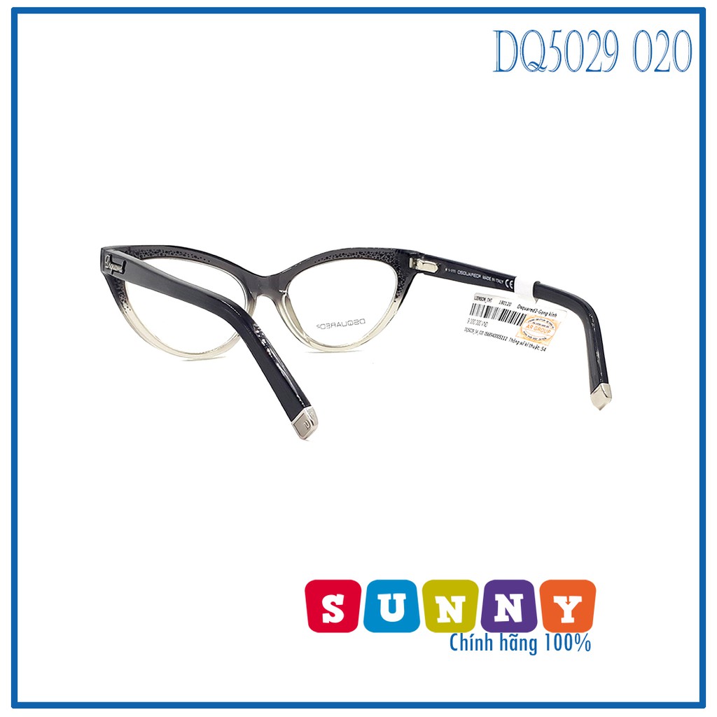 Gọng kính cận thời trang DSquared2 DQ5029 020 chính hãng thiết kế dễ đeo bảo vệ mắt