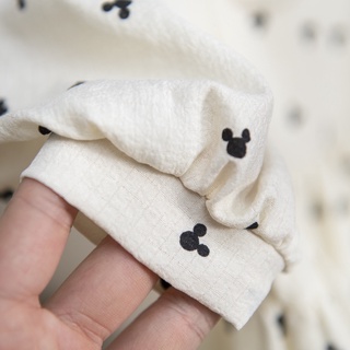 Váy micky xốp nhăn hothit cho bé gái