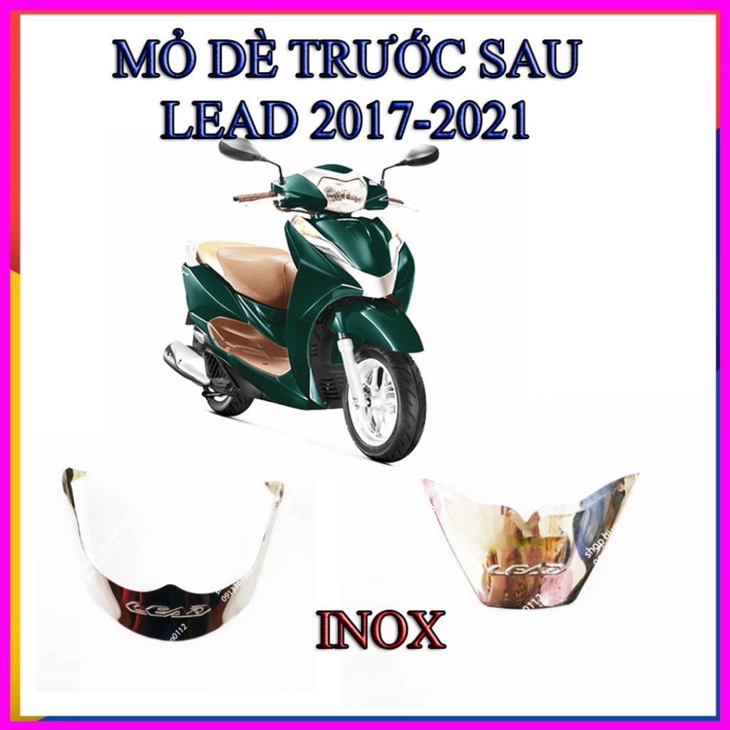 Ốp Inox Dè Trước Sau Lead 2017-2019 ( Bọc Mõm - Đuôi )