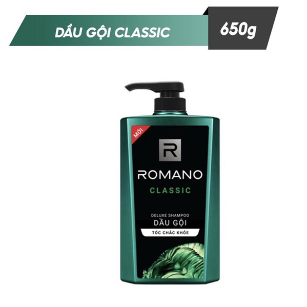 Dầu gội hương nước hoa Romano 650g/chai