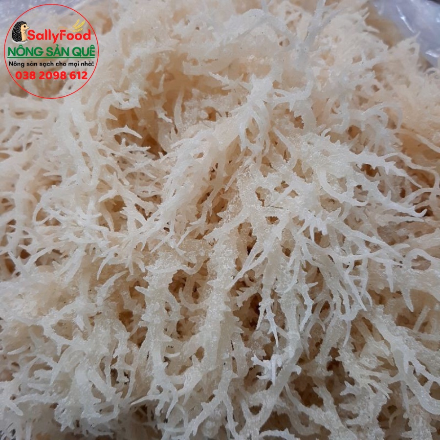 Rong Sụn Gai Muối Khô Hữu Cơ SallyFood Gói 500g/1kg Rong Biển Chân Vịt Sạch Ninh Thuận Nấu Chè Làm Gỏi Nông Sản Quê Sạch