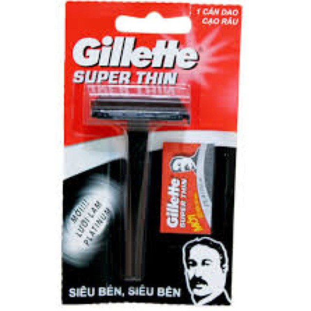 Bàn cạo râu Gillette cạo sạch, êm không gỉ sét, dễ dàng vệ sinh và giảm khả năng gây trầy xước (1 bàn cao+1 lưỡi dao)