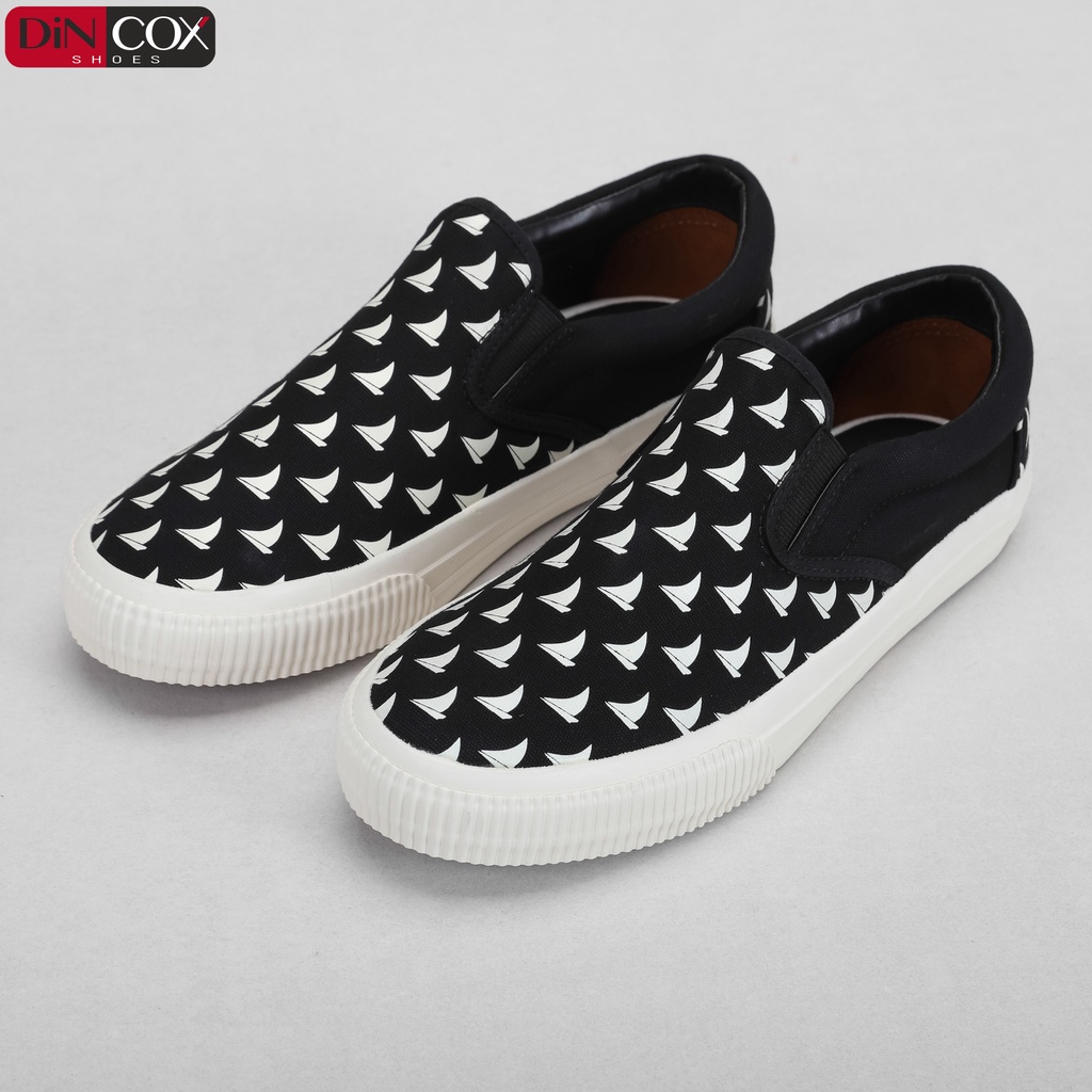 Giày Sneaker Dincox D19 Black Print Canvas