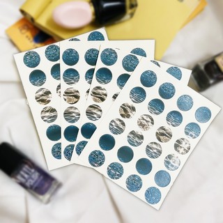 [Twins Plus] Bộ 96 sticker tròn màu undersea dán trang trí Bullet Journal,laptop, máy tính bỏ túi, vali, điện thoại, đàn