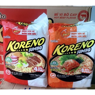 Mỳ cay Hàn Quốc Koreno Jumbo túi 1kg