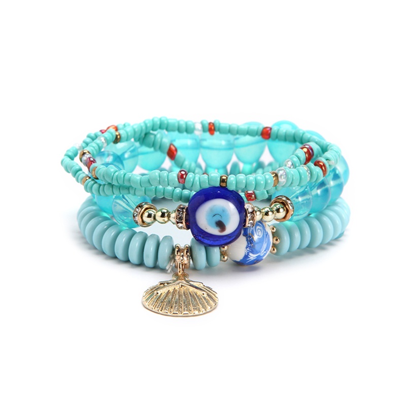 Vòng Tay Chuỗi Hạt Nhiều Lớp Phong Cách Bohemian