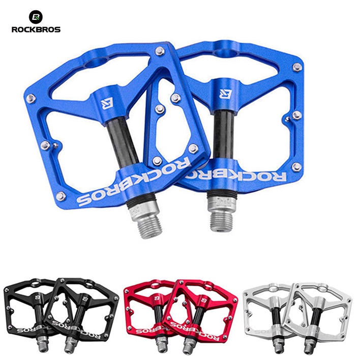 ROCKBROS Bicycle Chrome-Molybdenum Steel Carbon Fiber Sealed Bearings Pedals