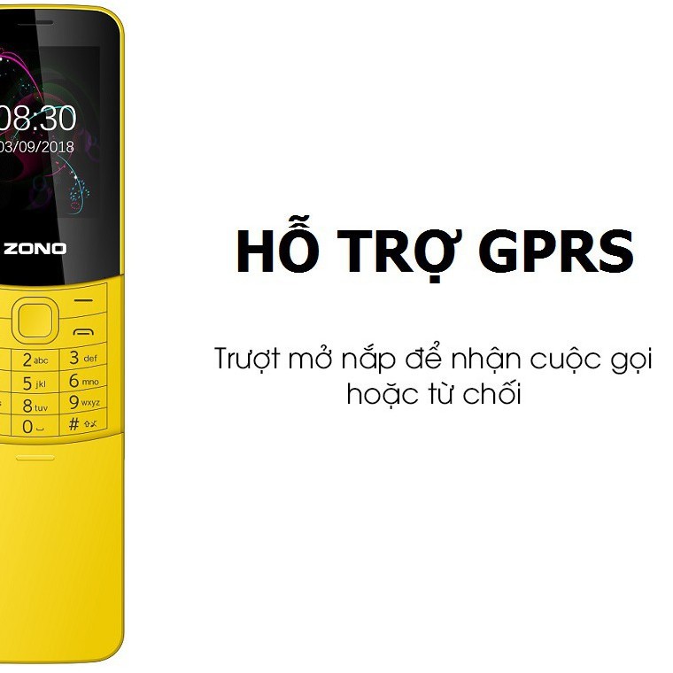 Điện thoại di động ZONO N8110 (2.4inch) 2 Sim - Bảo hành 12 tháng