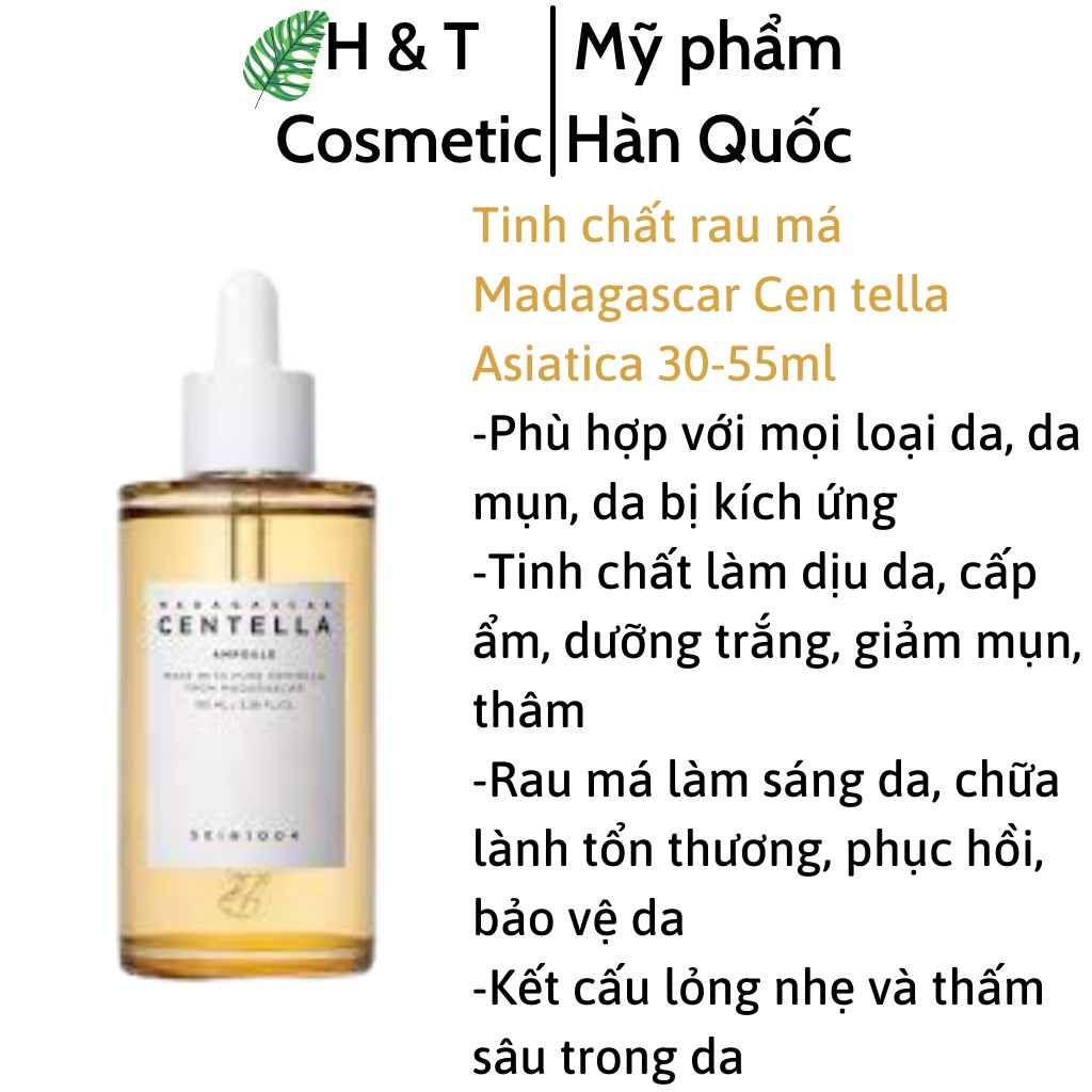 Serum Centella tinh chất rau má Skin1004 Hàn Quốc cấp ẩm dưỡng trắng giảm mụn phục hồi da giúp da mềm mịn