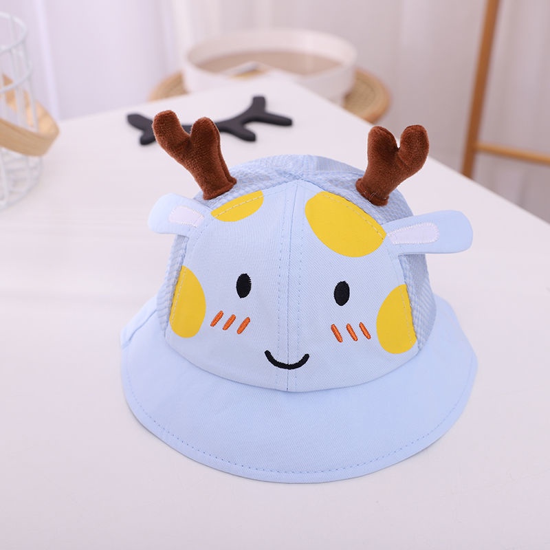 Nón chống nắng trẻ em tai Hưu 3D thêu chi tiết sắt nét dễ thương PocoHome, thiết kế lưới thoáng khí cho bé từ 0-1 tuổi