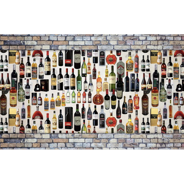 Tranh lụa 3d trang trí Nhà hàng Beer Kích Thước 1,5m x 2m BIARUOU-01