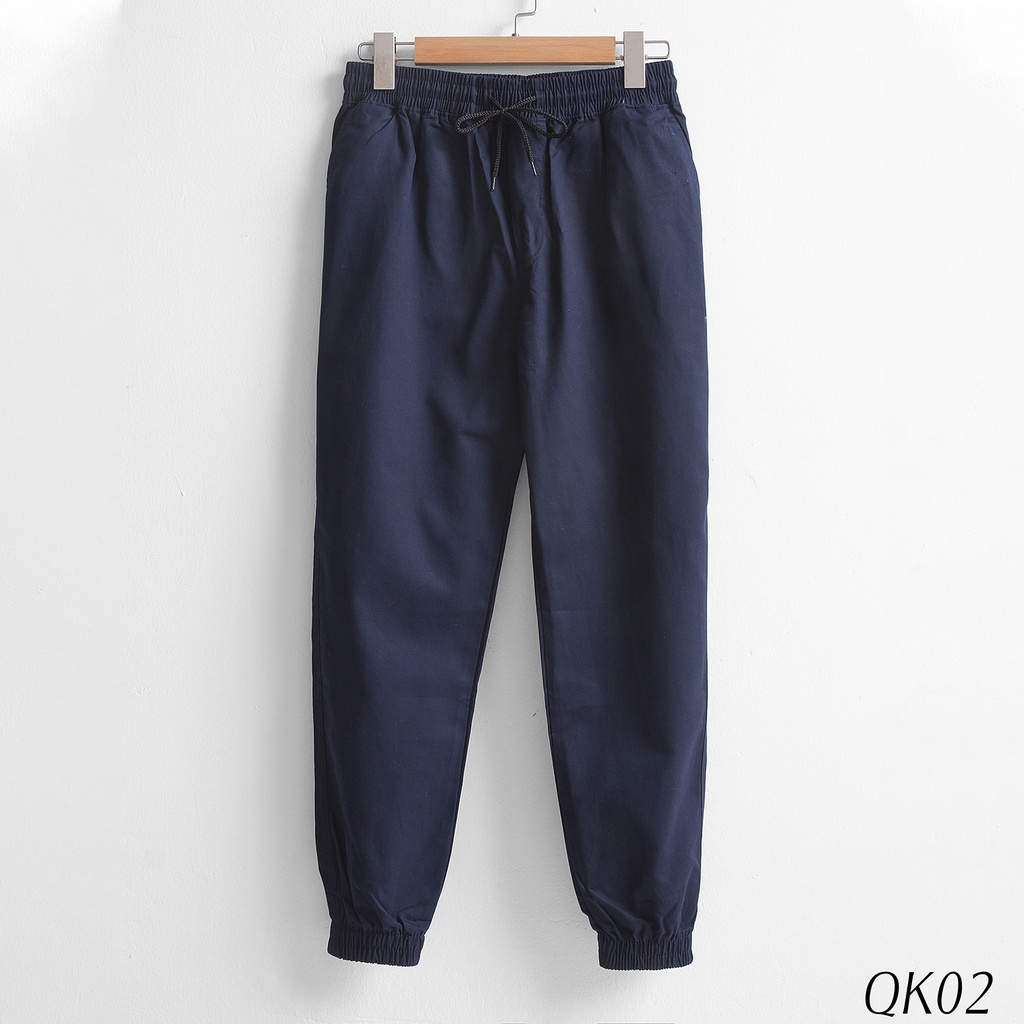 Quần Jogger Nam Kaki Co Giãn Ống Bo Co Giãn Mềm Mịn Giành Cho Nam Và Nữ