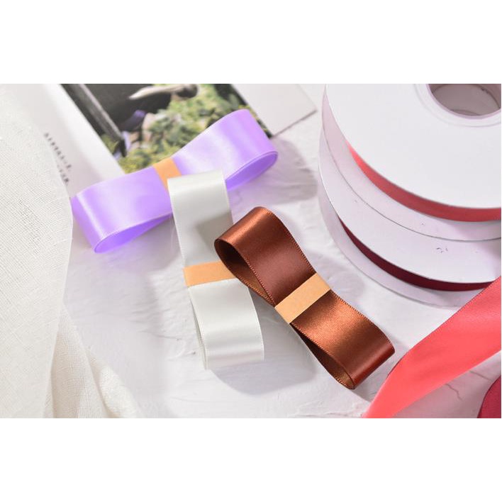 Cuộn Dây Ruy Băng 15 Màu 2.5cm / 10M Trang Trí Tiệc