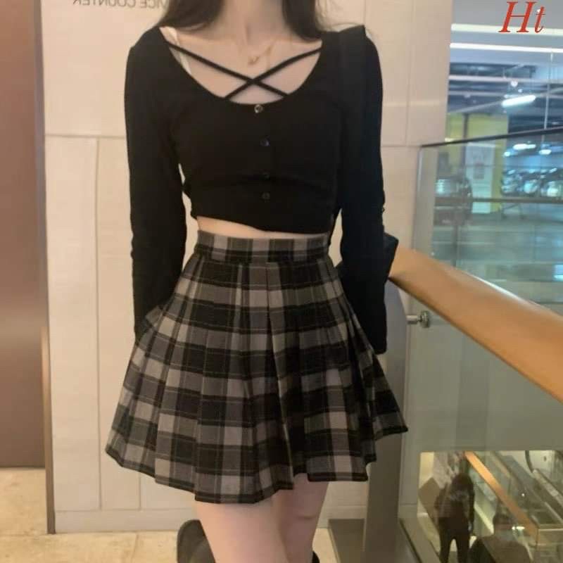 Áo thun bozip dây đan chéo cổ H2A868