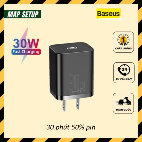 Củ sạc nhanh 30W Baseu Adaptive Fast Charge