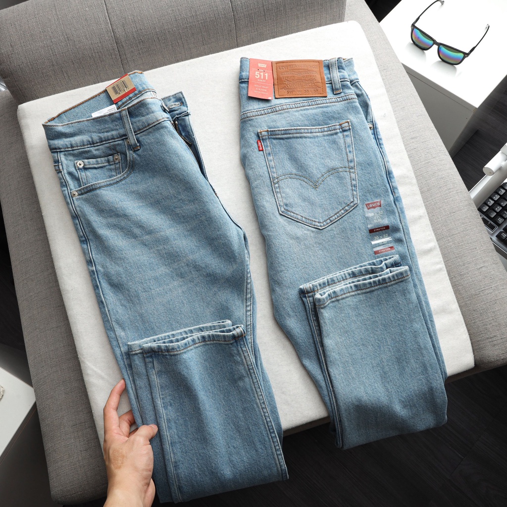 Quần jean dài nam Lv 511 hàng dư xịn hải quan (Form ống đứng slimstrech,chấtt vải co dãn nhẹ,made in cambodia) LVX003 | BigBuy360 - bigbuy360.vn