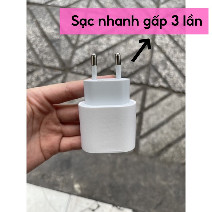 ⚡ BH 12 Tháng⚡  Củ sạc nhanh iphone PD + Cáp TypeC to Lightning cho IP 5/6/7/8/X/11/12.