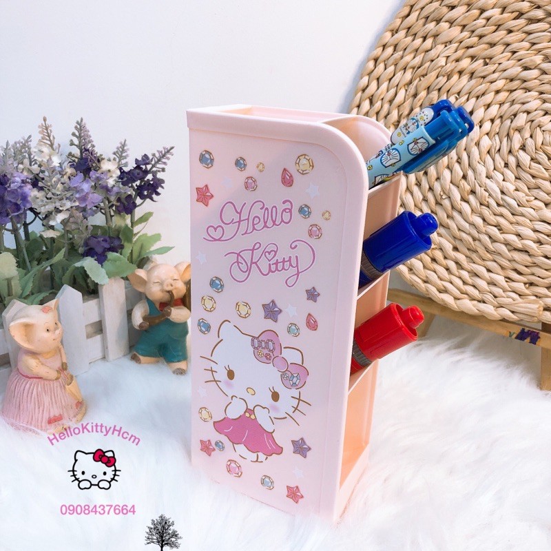 🍃Khay góc để văn phòng phẩm Kitty và Mon