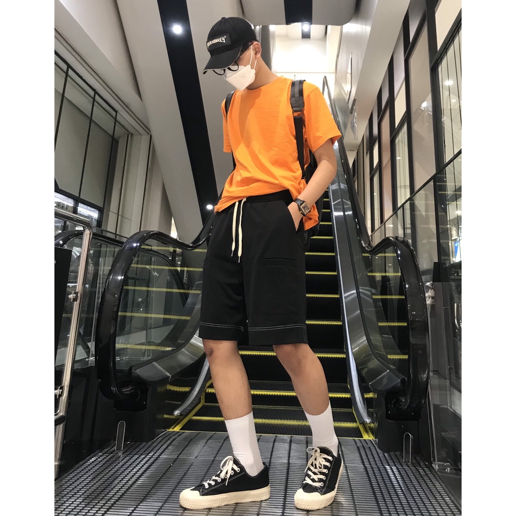 Quần Đùi nam unisex 2 túi hộp hiphop