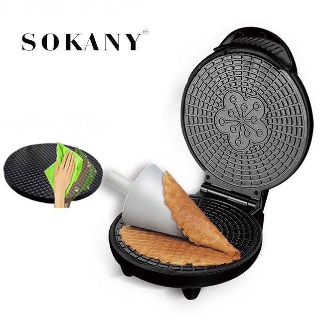 Máy Làm Vỏ Bánh Ốc Quế Cuộn Hình Nón SOKANY [BH 12 Tháng]