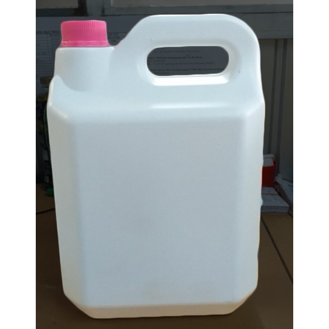 Can nhựa 5 lít , can nhựa HDPE đựng hóa chất, nắp màu ngẫu nhiên - màu trắng