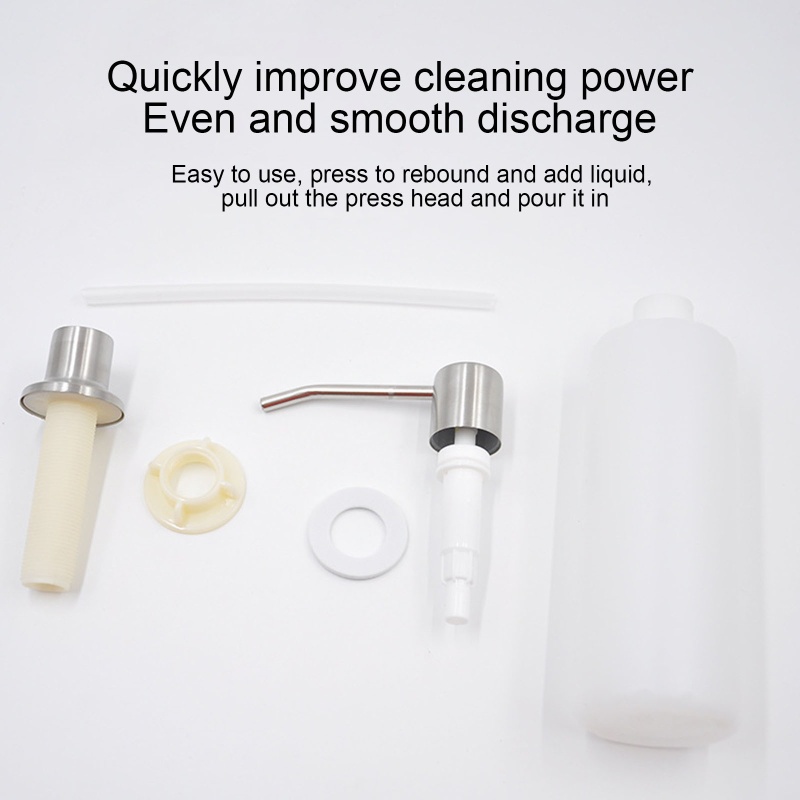 Bình Đựng Dung Dịch Rửa Chén 300ml Bằng Inox Tiện Dụng Cho Nhà Bếp / Phòng Tắm