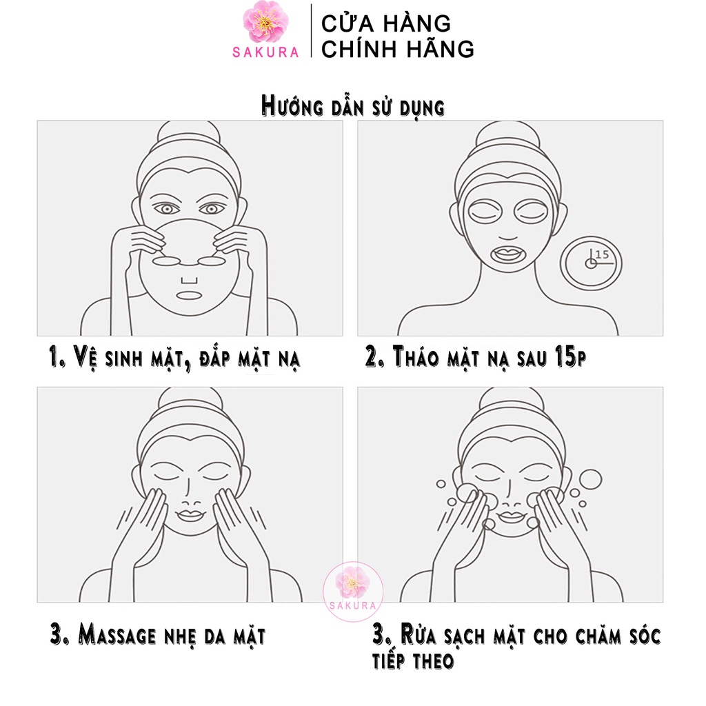 Mặt nạ giấy vitamin C dưỡng da BIOAQUA chiết xuất cam vàng cấp ẩm thải độc mask nội địa trung SAKURA 25ml