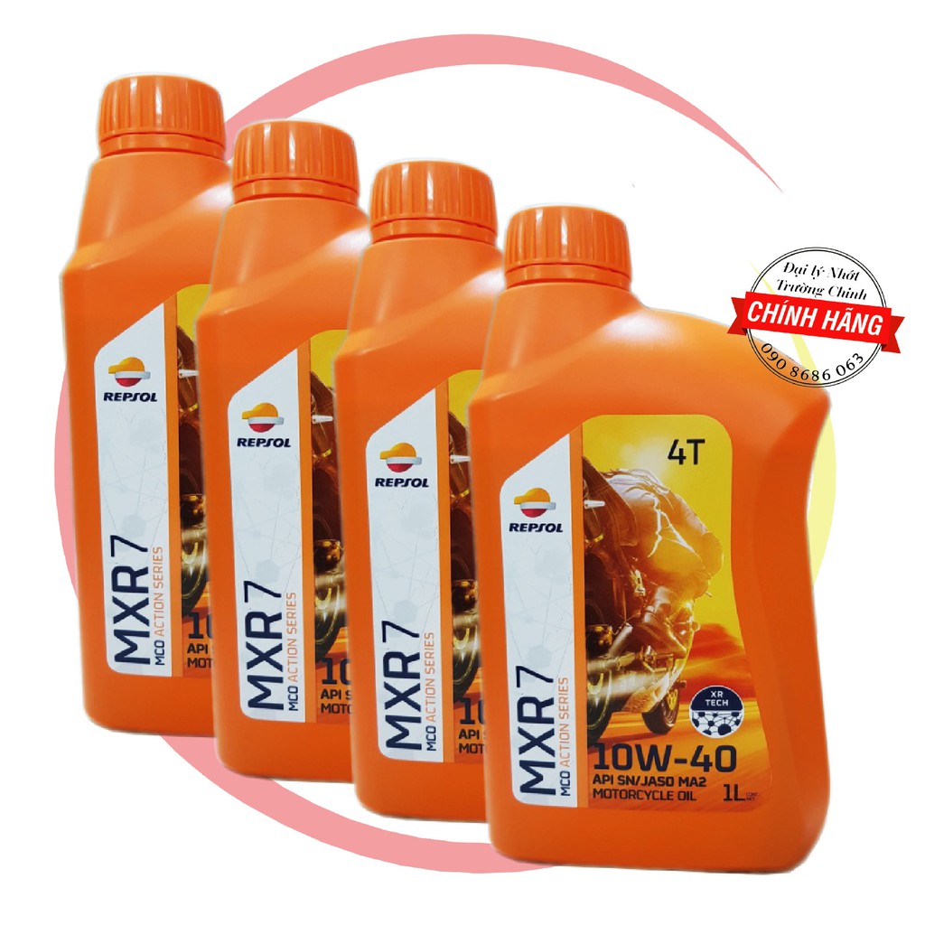 Nhớt Repsol MXR 7 10W40 dành cho xe số, tay côn