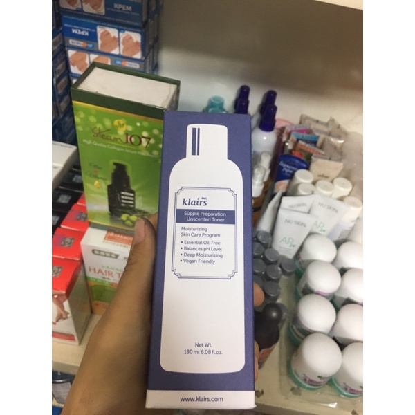 ♥Nước hoa hồng làm sạch, dưỡng ẩm, se khít lỗ chân lông cho da nhạy cảm Hàn Quốc Klairs Supple Preparation Toner 180ml | BigBuy360 - bigbuy360.vn