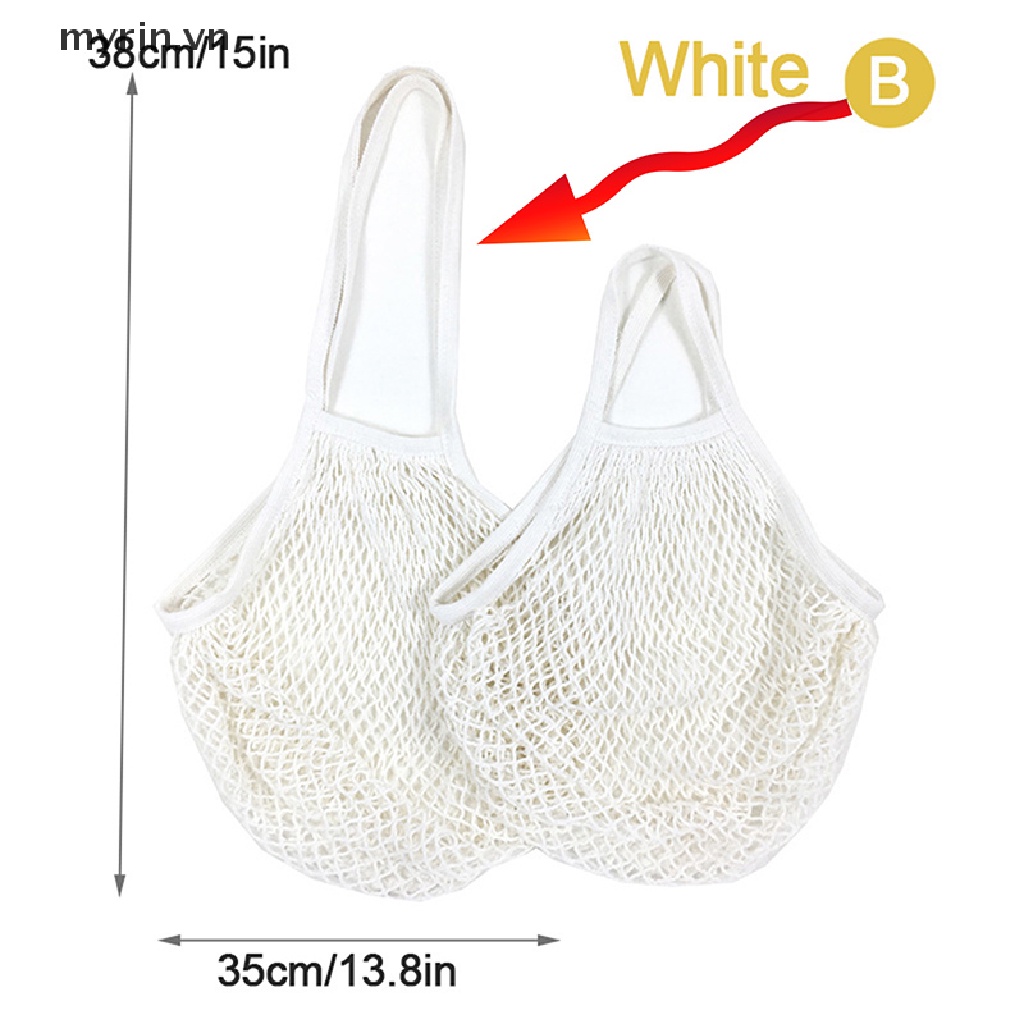 Túi Lưới Cotton Đựng Trái Cây Tái Sử Dụng Tiện Lợi