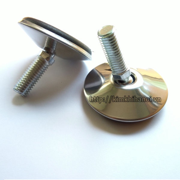 Chân tăng chỉnh Inox 304 đế bulong xoay tròn ren M10